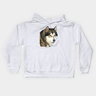 Products with breeds of dogs, Alaskan Malamute Kids Hoodie